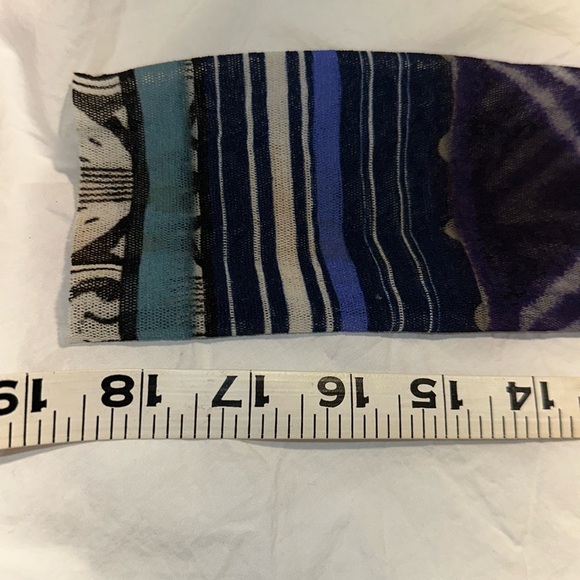 FUZZI by Jean Paul Gaultier Small Multi Color Boho Print Mesh Beach Cover Italy - Picture 1 of 14